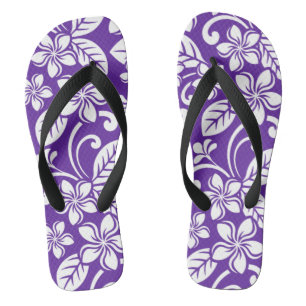 ISLAND PLUMERIA (PURPLE) FLIP FLOPS