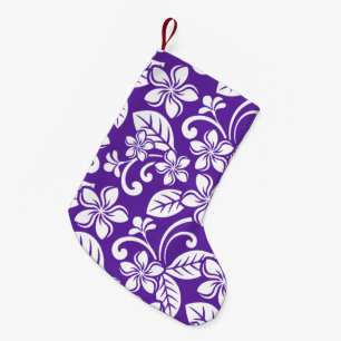 ISLAND PLUMERIA (PURPLE) SMALL CHRISTMAS STOCKING