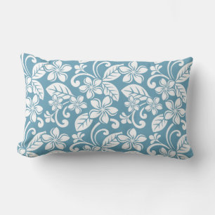 ISLAND PLUMERIA (SLATE BLUE) LUMBAR PILLOW