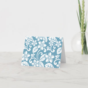 ISLAND PLUMERIA (SLATE BLUE) Thank You Card