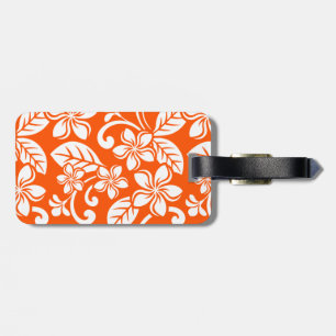 ISLAND PLUMERIA (VERY ORANGE) Luggage Tag