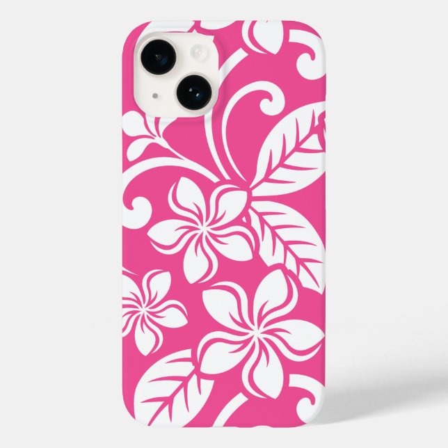 ISLAND PLUMERIA (WATERMELON PINK) Case-Mate iPhone CASE (Back)