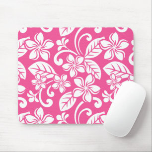 ISLAND PLUMERIA (WATERMELON PINK) MOUSE PAD