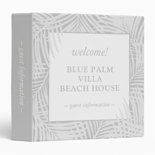 Island Rental House Vacation Information Book Binder