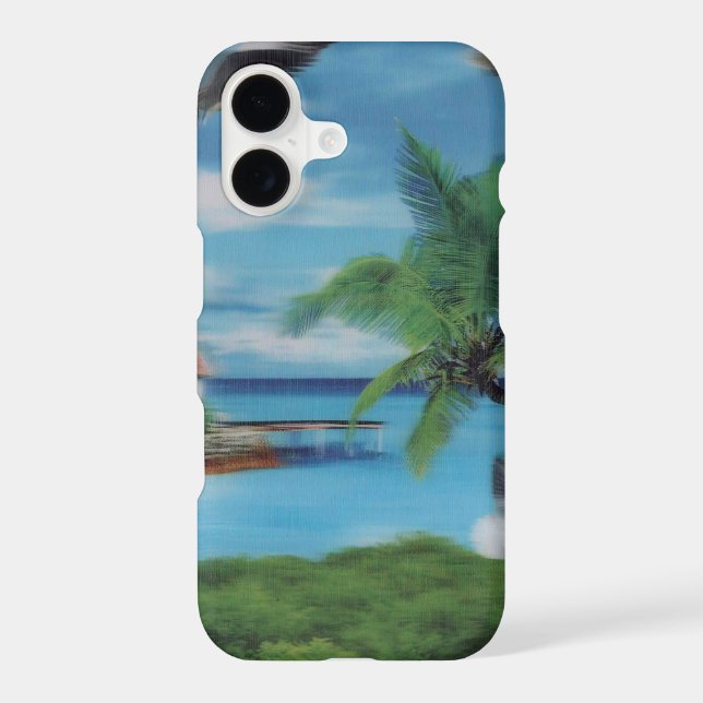 Island Serenity | Tropical Beach Scene Achempong D (Back)