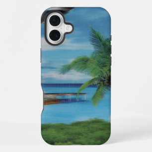 Island Serenity   Tropical Beach Scene Achempong D iPhone 16 Plus Case