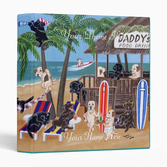 Island Summer Vacation Labradors! Binder (Front/Spine)