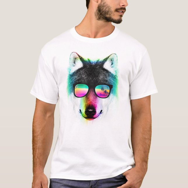 Island summer wolf T-Shirt (Front)