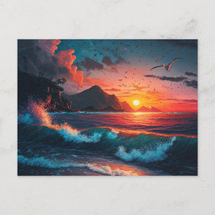 ISLAND SUNSET #1 POSTCARD