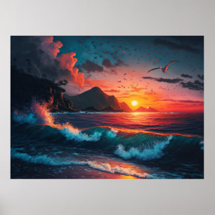 ISLAND SUNSET #1 POSTER