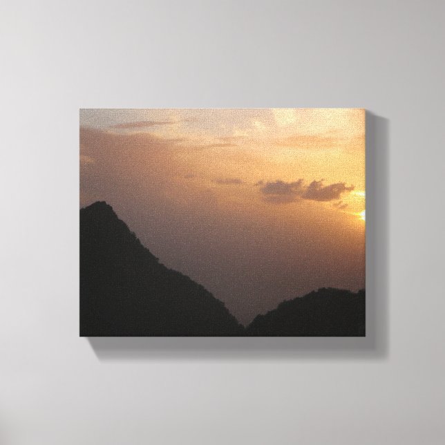 Island Sunset Canvas Print (Front)
