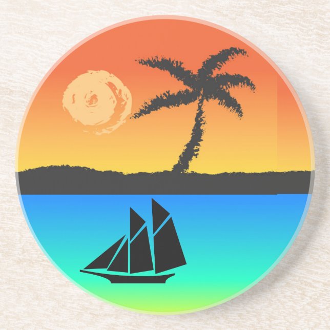 Island Sunset Coaster (Front)