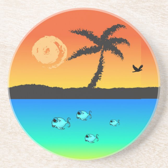 Island Sunset Coaster (Front)