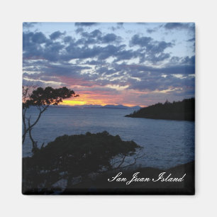 Island sunset magnet