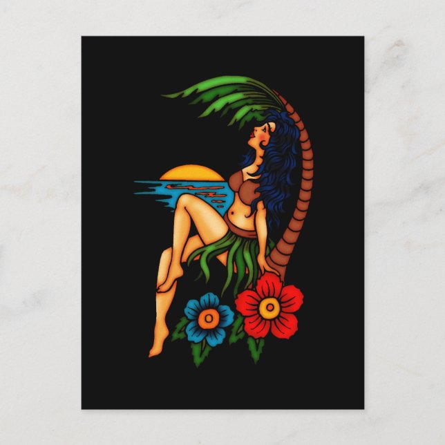 Island Sunset Postcard (Front)