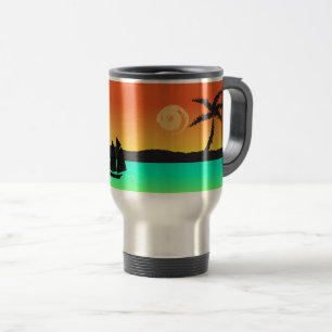 Island Sunset Travel Mug