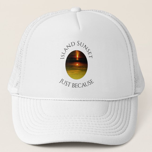 Island Sunset Trucker Hat (Front)
