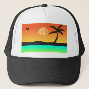 Island Sunset Trucker Hat