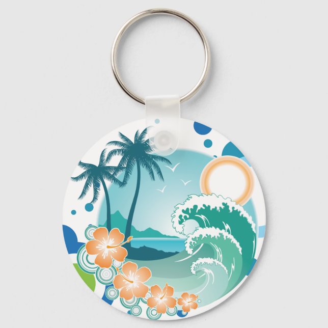 Island Surf Keychain (Front)