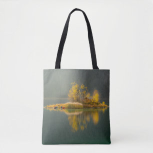 ISLAND SURROUNDED BY WATER TOTE BAG