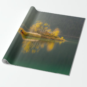 ISLAND SURROUNDED BY WATER WRAPPING PAPER