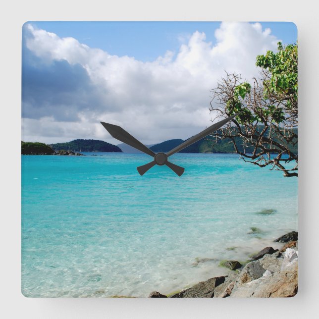 Island Time, Large Wall Clock (Front)