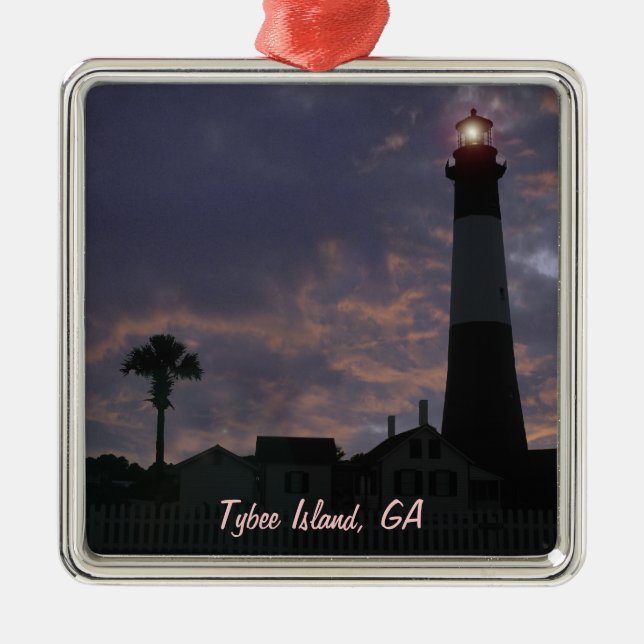 Island Time Metal Ornament (Front)