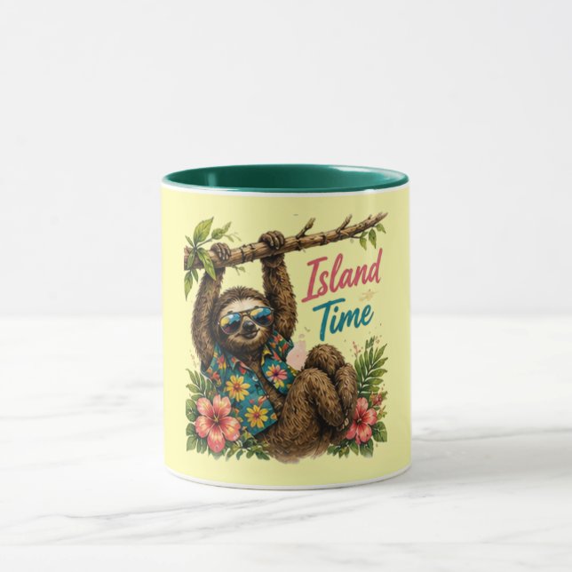 Island Time 🌴 Perfect Beach Vacation Mug (Center)
