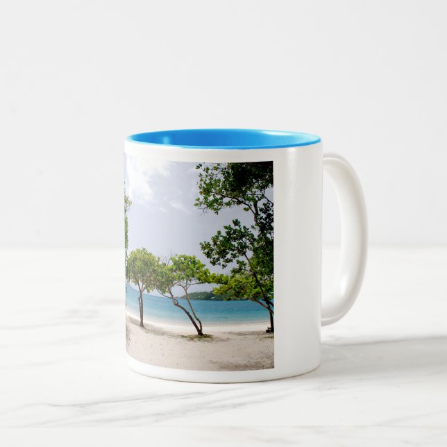 Island Time Two-Tone Coffee Mug (Front Right)