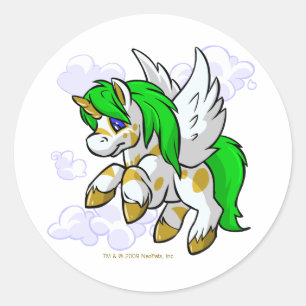 Island Uni keeping close to Mystery Island Classic Round Sticker