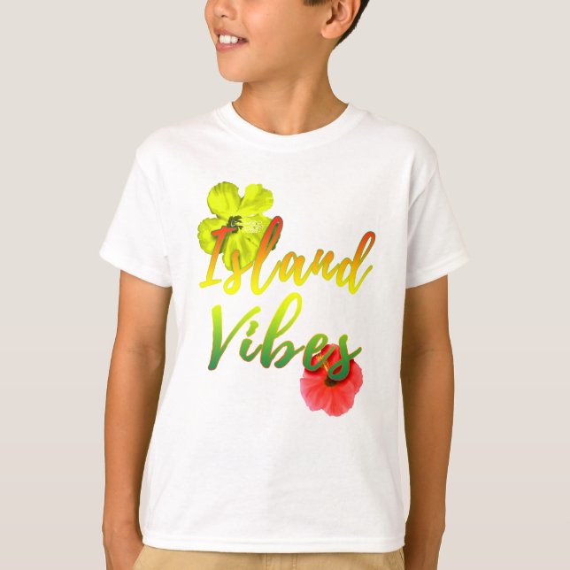 Island Vibes Rasta Reggae Tropical T-Shirt (Front)