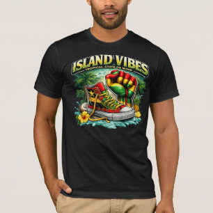 Island Vibes Tropical Graphic T-Shirt