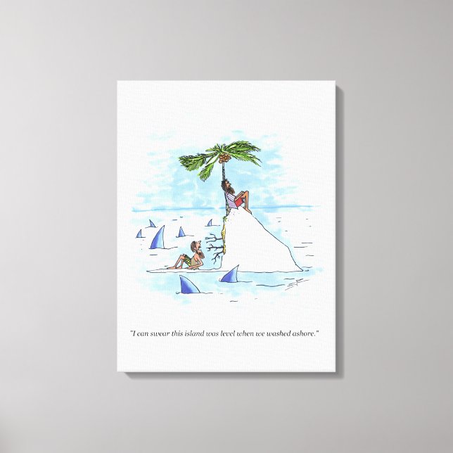 Island Was Level canvas print (Front)