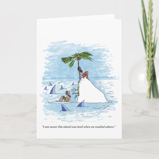 Island Was Level greeting card (Front)