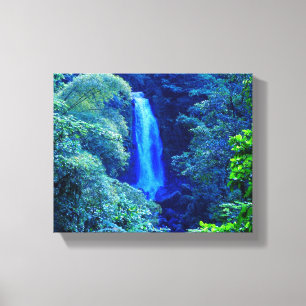 Island Waterfall Canvas Print