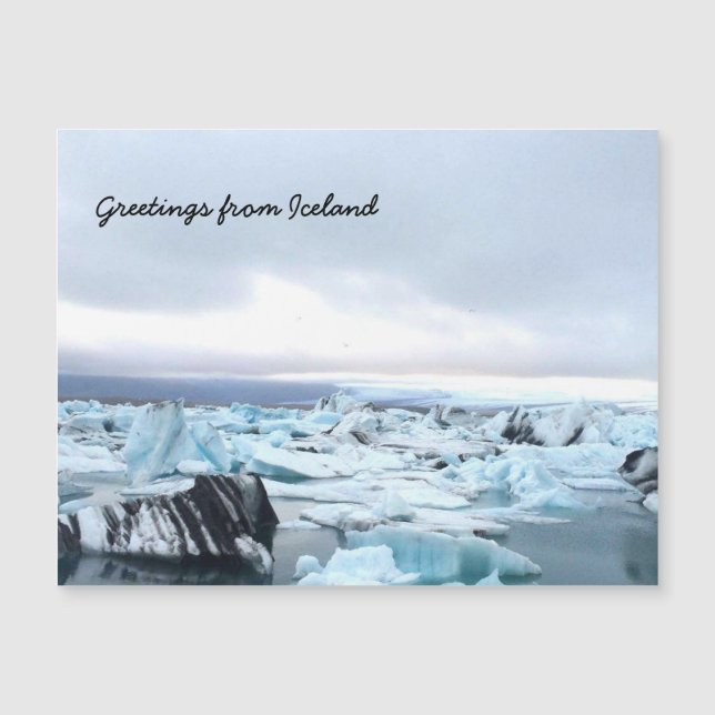 Islande - Carte magnétique (Devant)