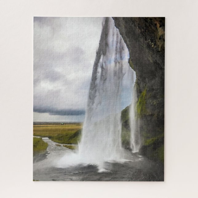 Islande Jigsaw Puzzle - Seljalandsfoss chutes (Vertical)