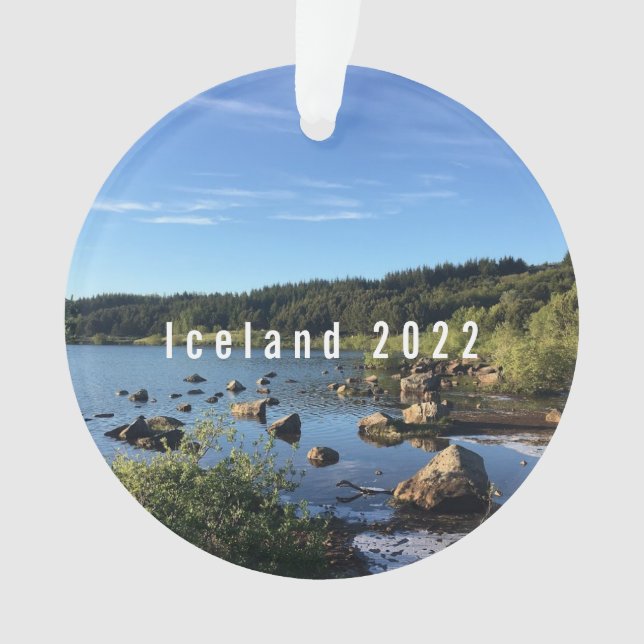 Islande - Ornement céramique personnalisé (devant)