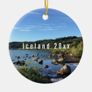 Islande - Ornement céramique personnalisé