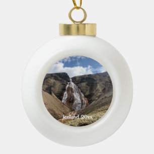 Islande - Ornement de bal en céramique
