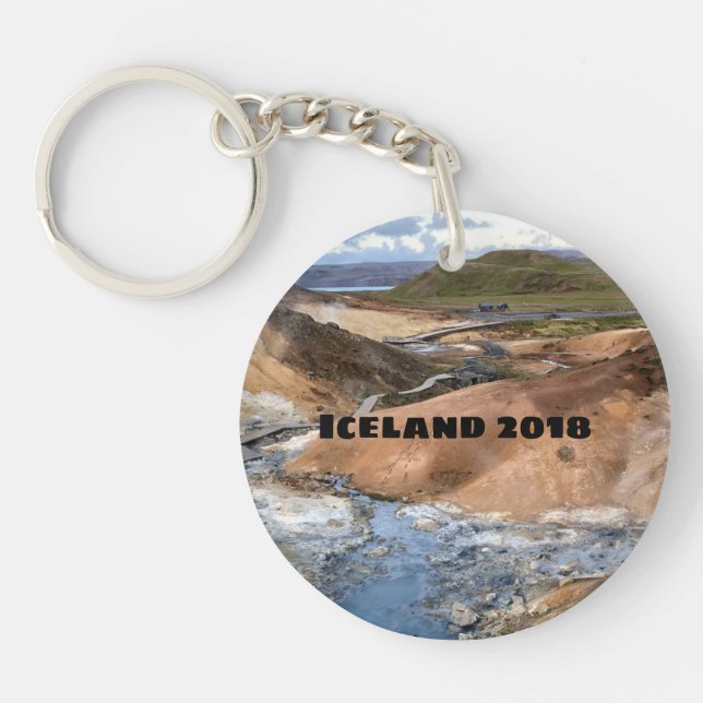 Islande - porte - clé personnalisé (Devant)