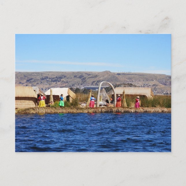 Islanders of Uros Postcard (Front)
