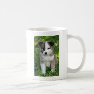 Islandhundwelpe Splitface Coffee Mug