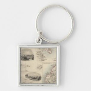 Islands In The Indian Ocean Keychain