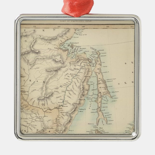 Islands of Japan Metal Ornament (Front)