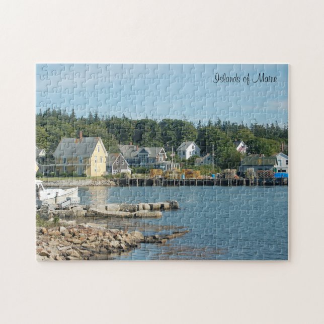 Islands of Maine Mid-Coast Harbor (252 pieces) Jigsaw Puzzle (Horizontal)