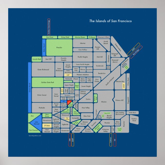 Islands of San Francisco (large) Poster (Front)