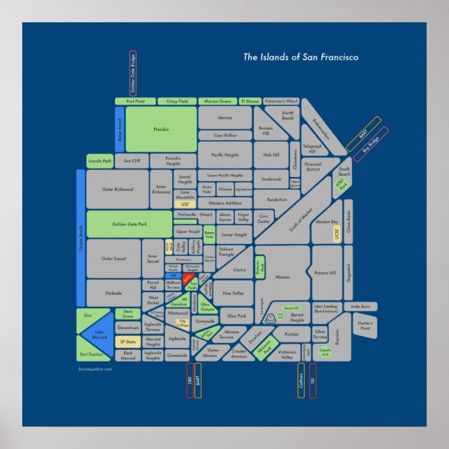 Islands of SF (old! see new link above) Poster (Front)