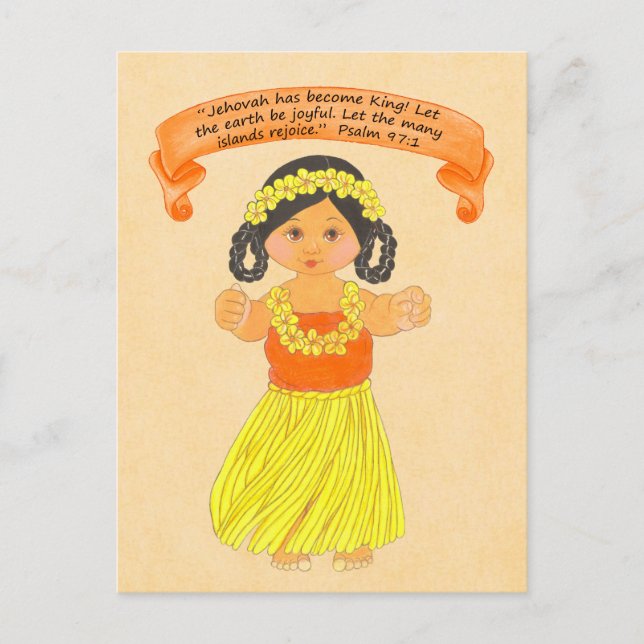 Islands Rejoice~Scripture~Print Postcard (Front)