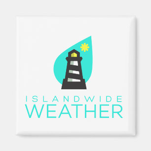 Islandwide Weather Square Magnet